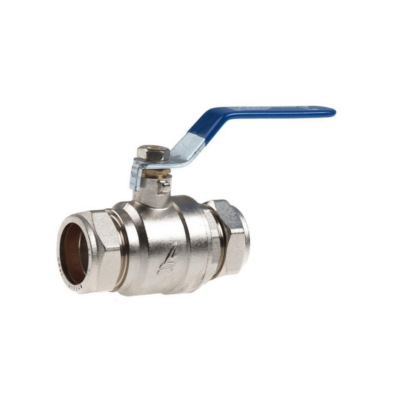 22mm Lever Ball Valve (Blue Handle)