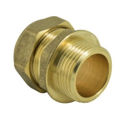 22mm x 1" Compression C x MI Straight Coupler