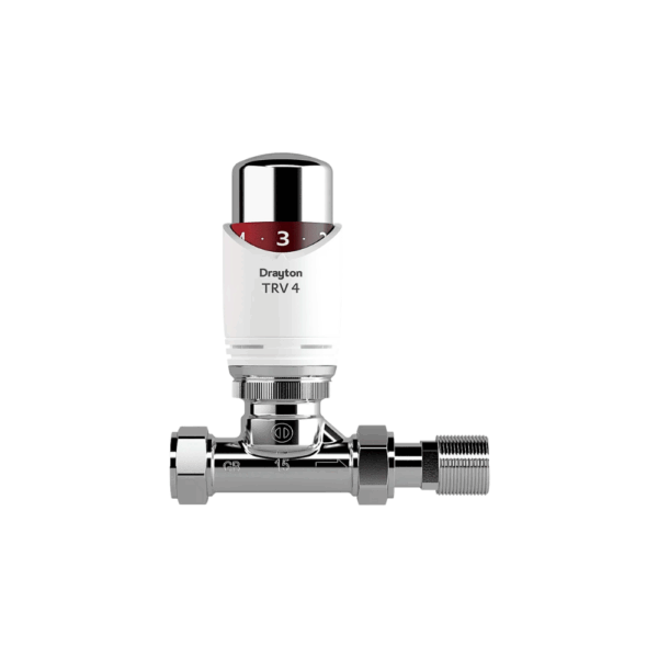 Drayton Auto-Balancing TRV4 & Lockshield (15mm Straight 07 05 561)
