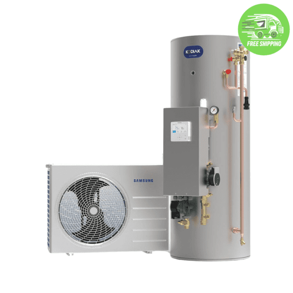 Samsung 12KW Air Source Heat Pump & Joule Kodiak 170 Litre Slimline Cylinder (HXSM-G6-K209)