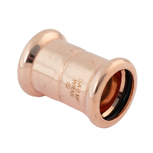 Copper Press Fit Straight Coupling (M Press) | Pirate Heating Supplies