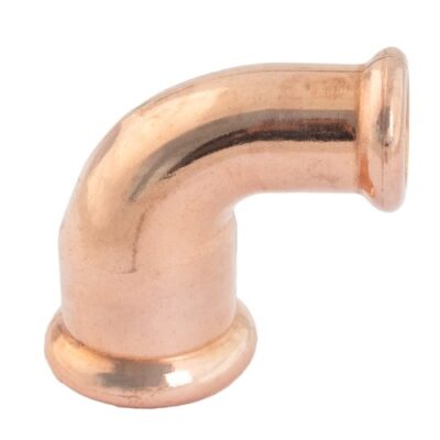 28mm x 22mm Copper Press Fit 90° Reduced Elbow (M Press) | Pirate Heating Supplies