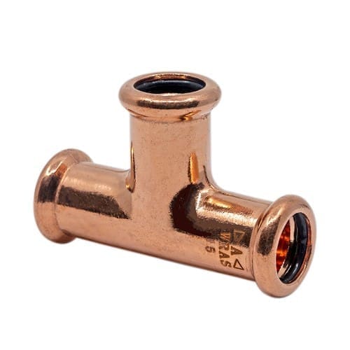 35mm Copper Press Fit Equal Tee (M Press)