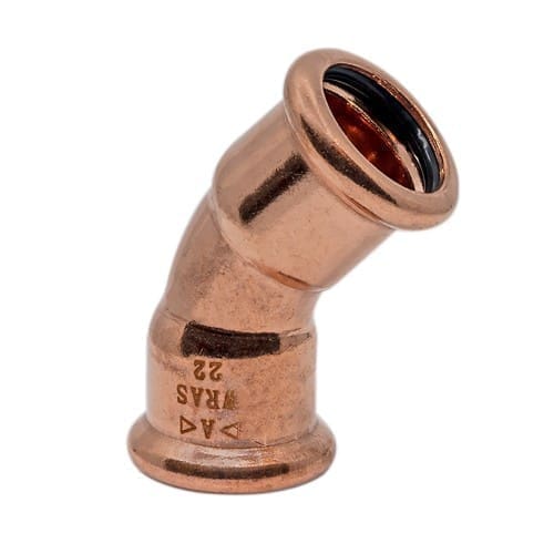 15mm Copper Press Fit 45° Obtuse Elbow (M Press)