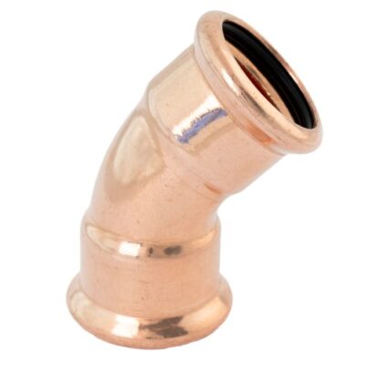 Copper Press Fit 45° Obtuse Elbow (M Press) | Pirate Heating Supplies