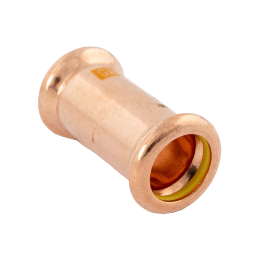 15mm Gas Copper Press Fit Coupler (M Press)