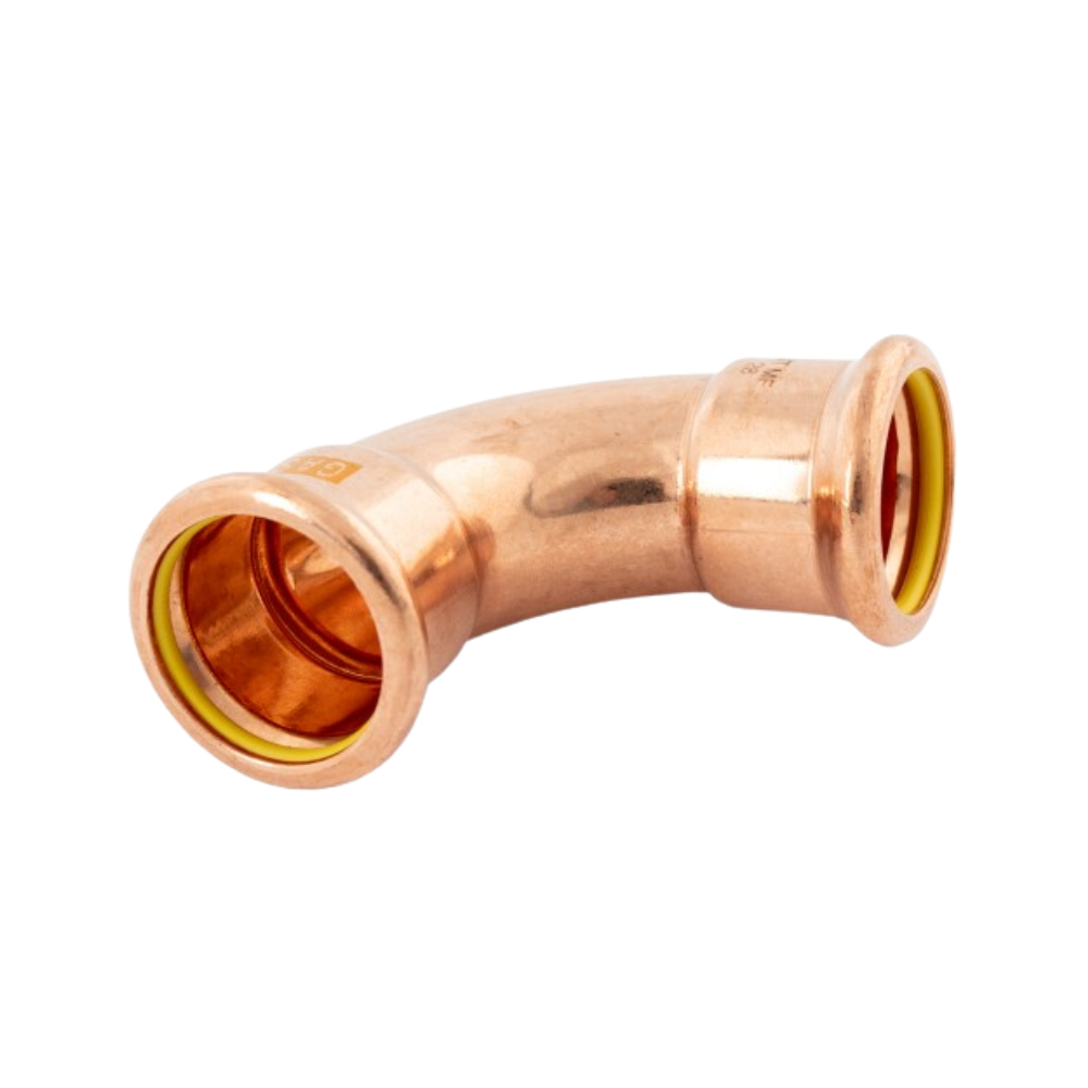 28mm Gas Copper Press Fit 90° Elbow (M Press)
