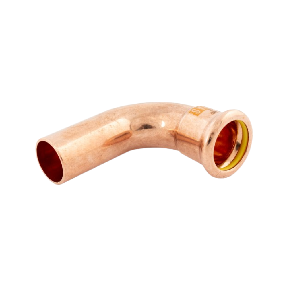 15mm Gas Copper Press Fit 90° Street Elbow (M Press)