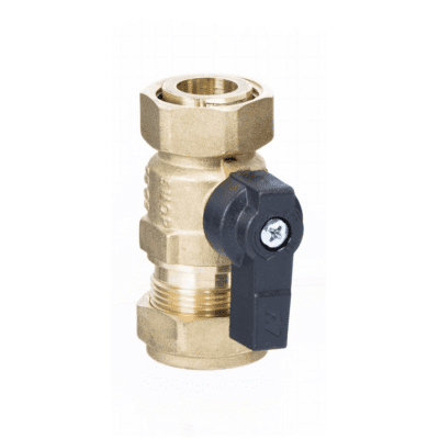 1" BSP Swivel Nut x 28mm Compression Isolation Valve | © MWPHS.co.uk