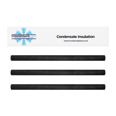 Condensate Pro 35mm x 13mm x 1000mm External Insulation For Plastic Waste Pipe 3 Pack (IG001)