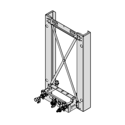 Viessmann Vitodens 200-W System Boiler Spacer Frame With Valves (7727097)