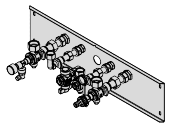 Viessmann Vitodens 200-W System Flush Mounting Valves/Fittings Pack (7690555)