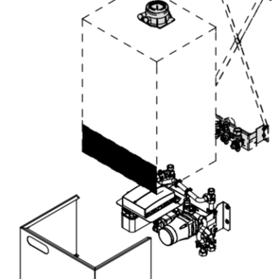 Vitodens 200-W Combi Boiler Sub-Mounting Kit With Mixer (ZK04928)