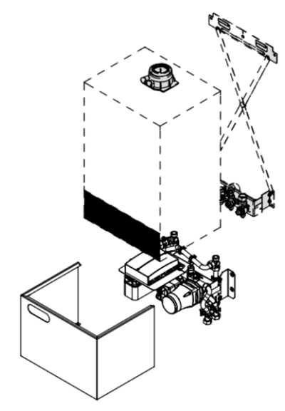 Vitodens 200-W Combi Boiler Sub-Mounting Kit With Mixer (ZK04928)