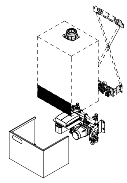 Vitodens 200-W Combi Boiler Sub-Mounting Kit With Mixer (ZK04928)