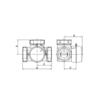ESBE VRG133 3-Way Mixing Valve 28mm Compression 10 Kvs (11603100) - Image 2