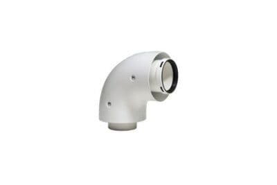 Vokera 90 Degree Flue Bend White