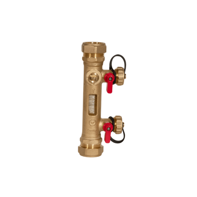 Intatec 28mm Flow Rate Balancing Valve With Fill & Flush Ports 10 to 50 Litre (INFBV2850)