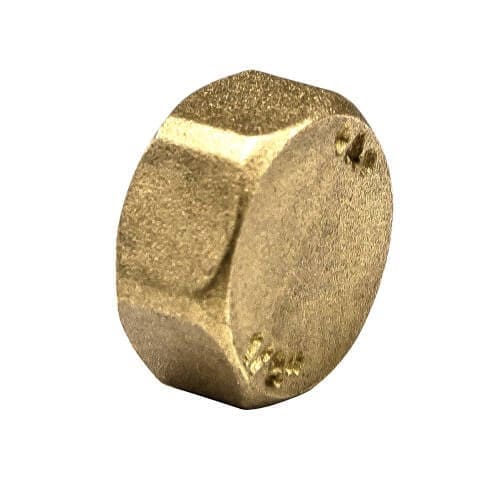 Yellow Brass 3/4” Brass Blank Nut