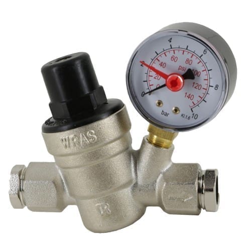 22mm Pressure Reducing Valve c/w Gauge