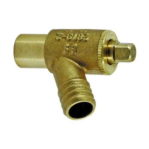 Yellow Brass 15mm Type A Drain Off Cock Capillary