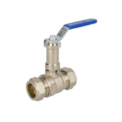 Altecnic 22mm Butterfly Ball Valve Ext. Blue Handle (AI-373B22E)