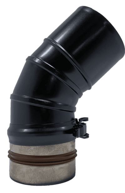 EOGB Sapphire Low Level Plume 45° Elbow (Black)