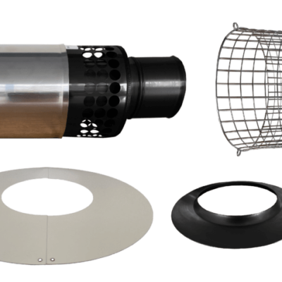 EOGB Sapphire High Level Short Flue Kit (Black)
