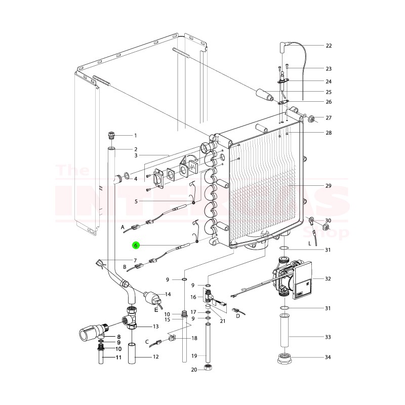 Intergas Heat Exchanger Sensor 200117