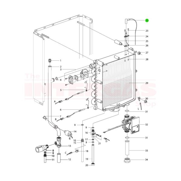 Intergas Ignition Cable (074607)