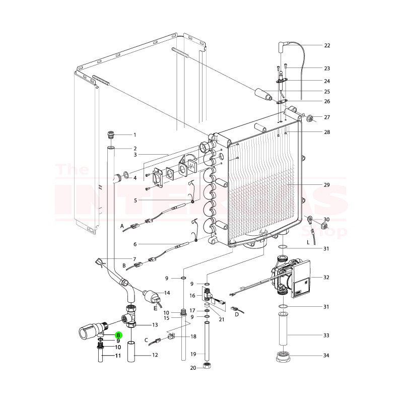 Intergas Pressure Relief Valve (844417)