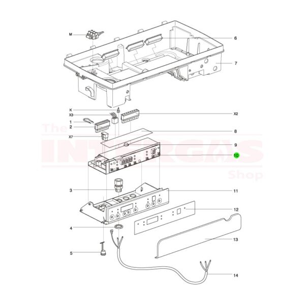 Intergas HRE 40kW Boiler Controller PCB (074637)