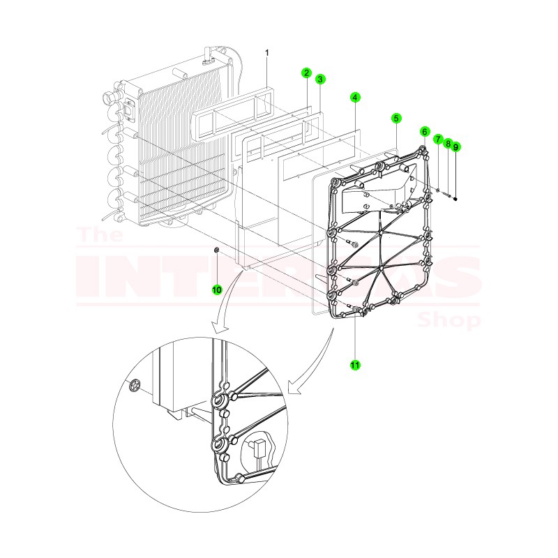 Intergas HRE 36kW & 40kW Complete Front Plate (081307)