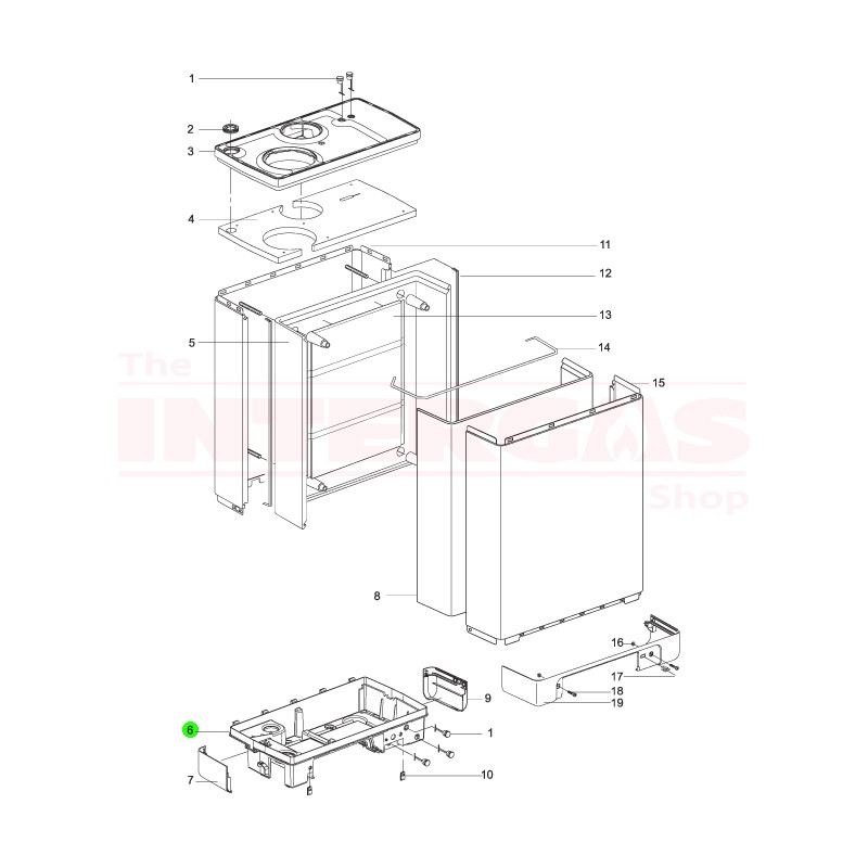 Intergas HRE Bottom Tray (845327)