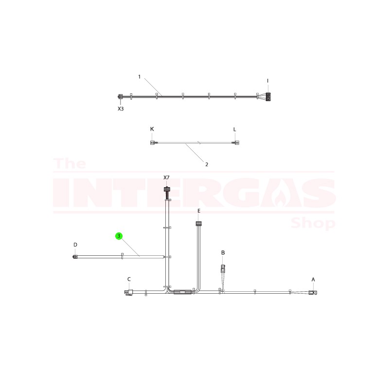 Intergas NTC Cable HRE/ECO Combi (221737)