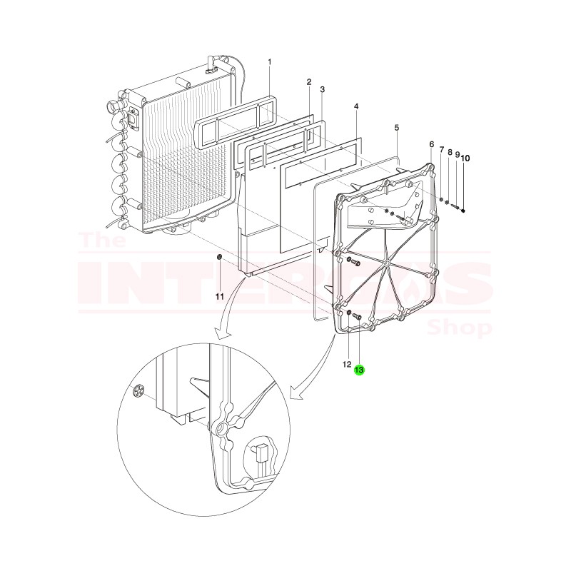 Intergas Old Style Front Plate Bolt M8x40 Inc. Dri-Loc (305027)