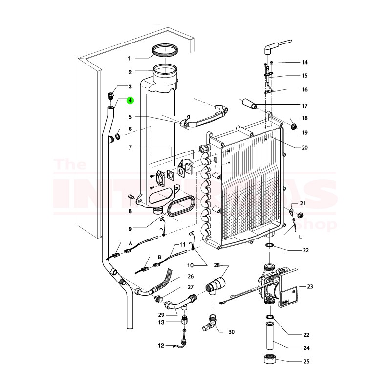 Intergas Rapid Flow Pipe (855287)