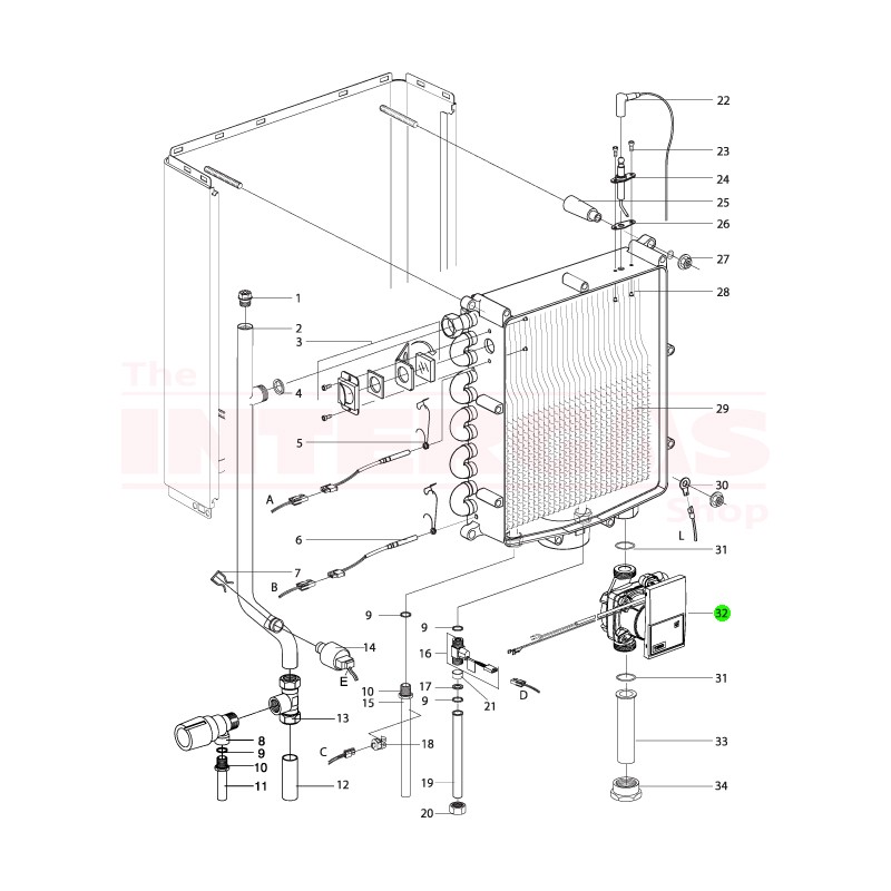 Intergas Boiler Pump Wilo-Para 15/8-75/IPWM1 (Was 210327 / Now 075067)