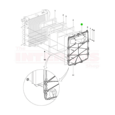 Intergas 24kW Front Plate Seal (086514)