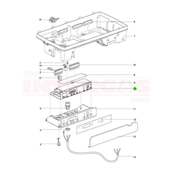Intergas HRE Boiler Controller PCB (074448)
