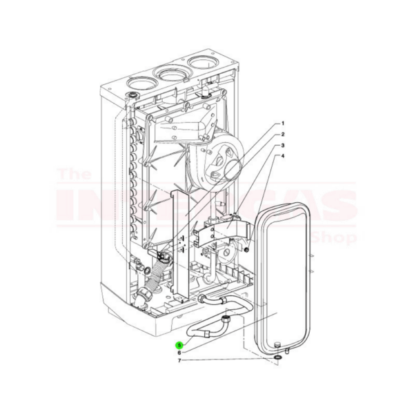 Intergas Expansion Vessel Hose (859617) - Image 2