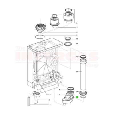 Intergas Flue Pipe O-Ring Seal 68mm x 4mm (878537)
