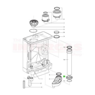 Intergas Flue Pipe Securing Nut (847057)