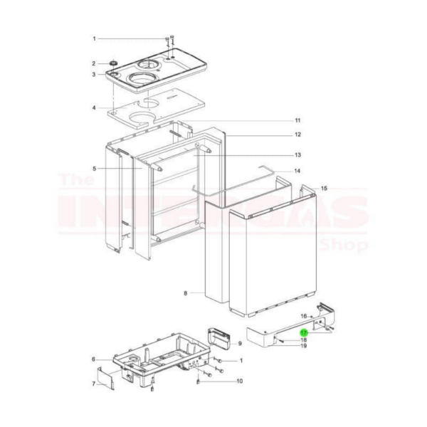 Intergas Front Flap Push Catch (390167)