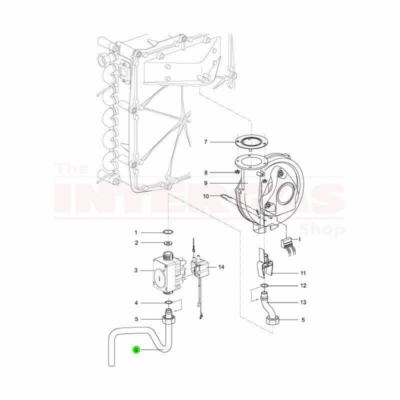 Intergas Gas Supply Pipe (854537)