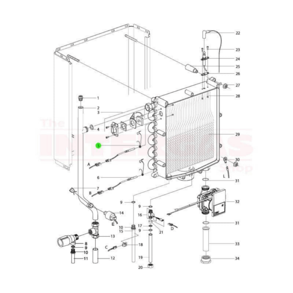 Intergas NTC Sensor Clip (873337)