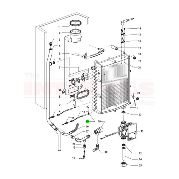 Intergas NTC Sensor Clip (873337) - Image 2