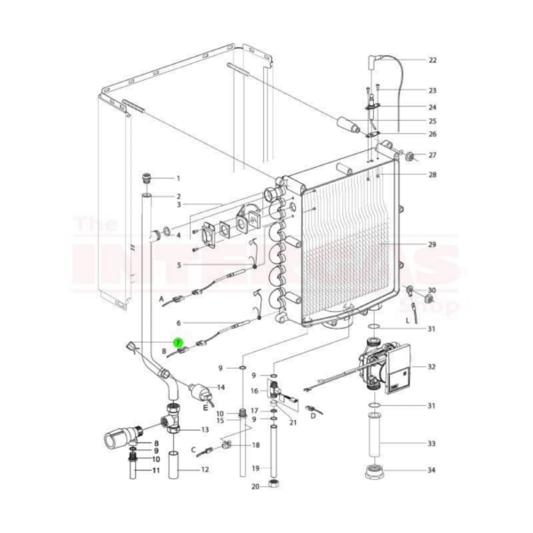 Intergas Pressure Sensor Clip (873537)