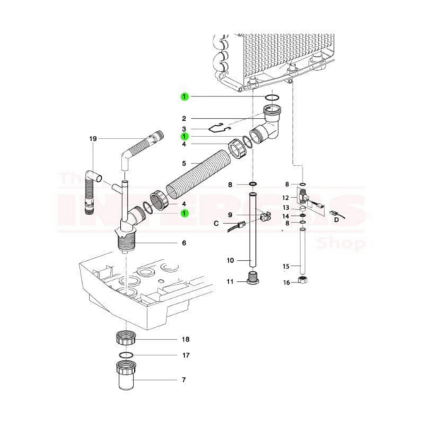 Intergas Rapid Condensate Pipe O-Ring Seal (875637)