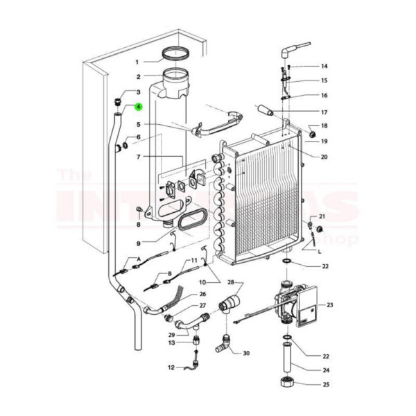 Intergas Rapid Flow Pipe (855287)